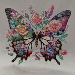 Rhinestone butterfly centerpiece